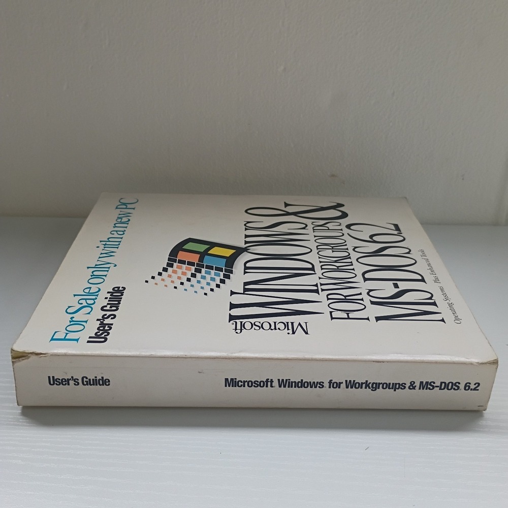 Microsoft Windows For Workgroups & MS-DOS 6.2 Users Guide Manual Vtg - Picture 3 of 10